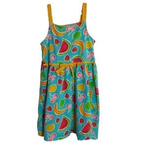 Nannette Kids Dress With Straps  Fruity Cotton‎ Knit Summer size 7
